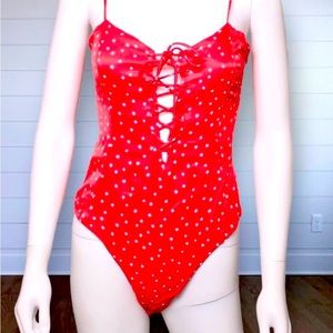 Zara Stars Red & White Bodysuit